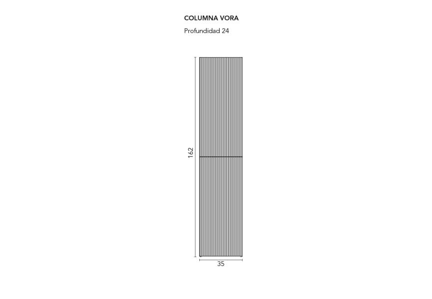 Columna ranurada Vora Royo croquis 2