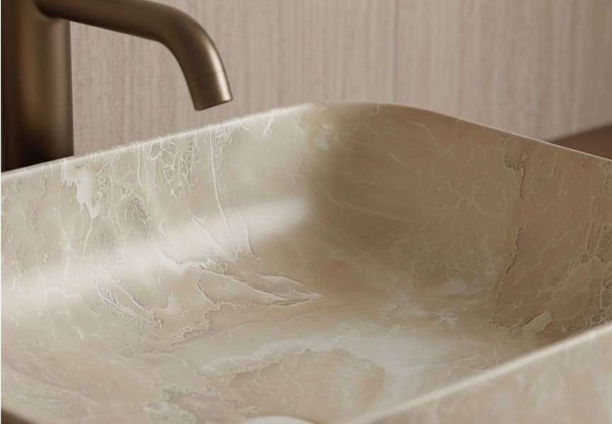 Lavabo sobre encimera Dallas BHD detalle 3