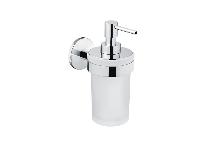 Conjunto accesorios de baño Basic a pared Round Duo cromo de