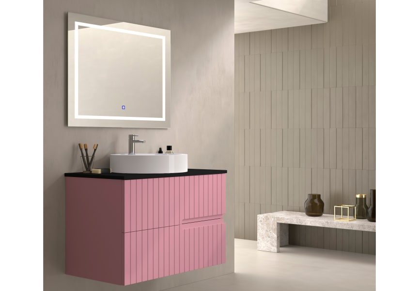 Mueble de baño con encimera piedra compactada negra Ebi Bruntec colores principal 9