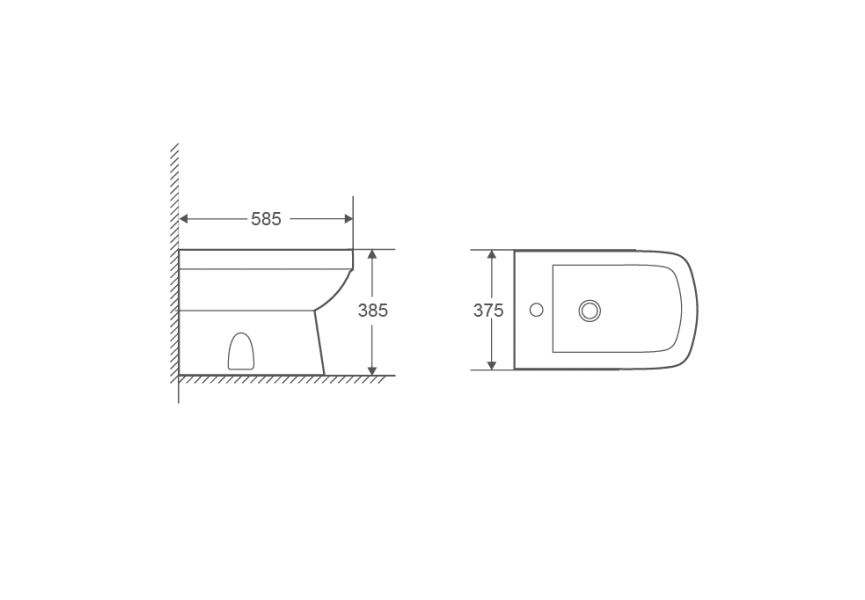 Bidé New Bolonia Bruntec croquis 2