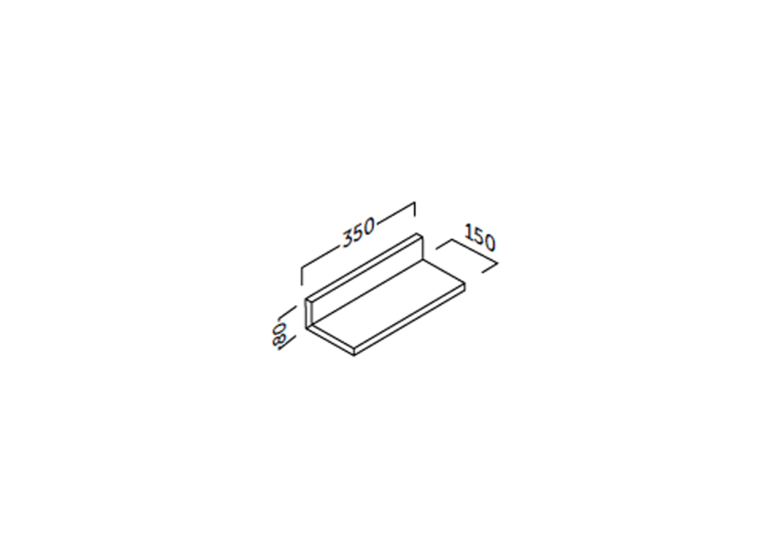 Estante de baño Landes Coycama Croquis 8