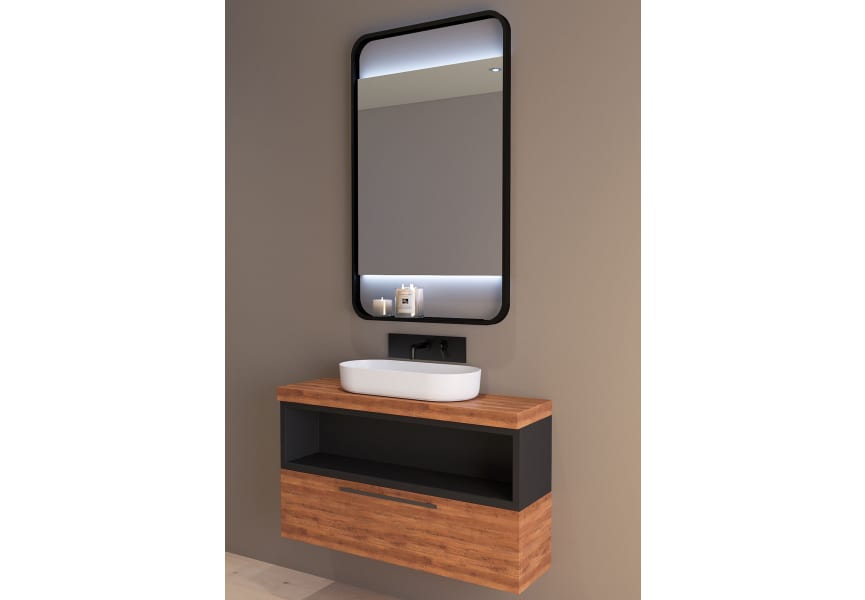 Espejo de baño con luz LED Sansa Bruntec ambiente 4