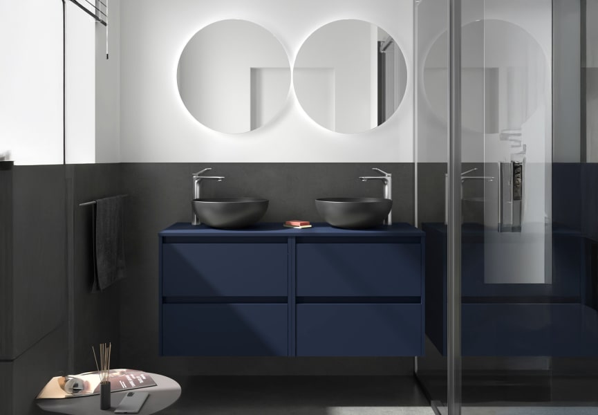 Mueble de baño con encimera de madera Noja Salgar principal 4