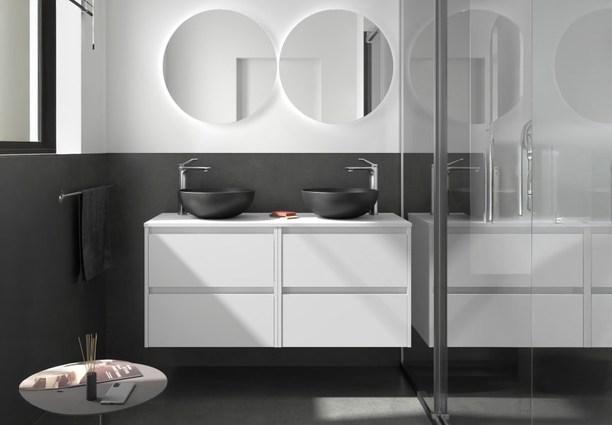 Mueble de baño con encimera de madera Noja Salgar principal 1