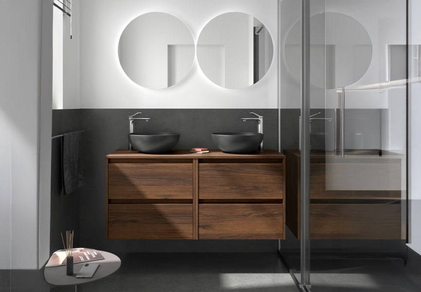 Mueble de baño con encimera de madera Noja Salgar principal 7