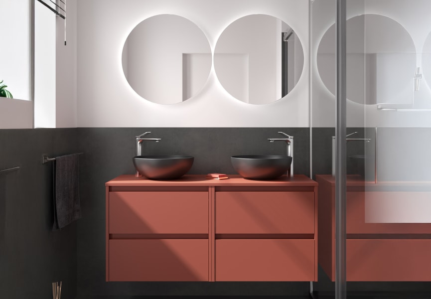 Mueble de baño con encimera de madera Noja Salgar principal 0
