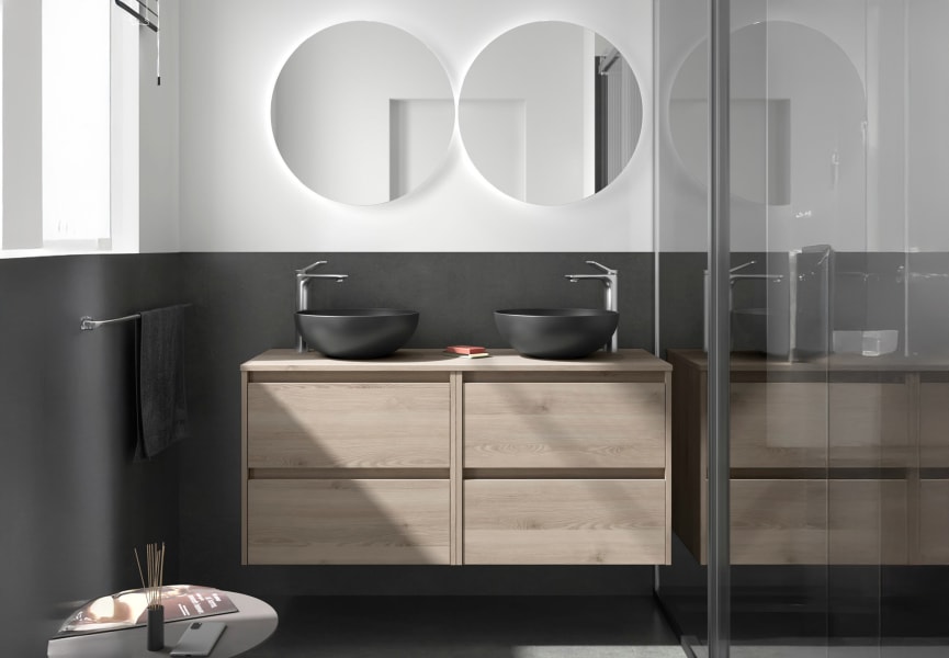 Mueble de baño con encimera de madera Noja Salgar principal 6