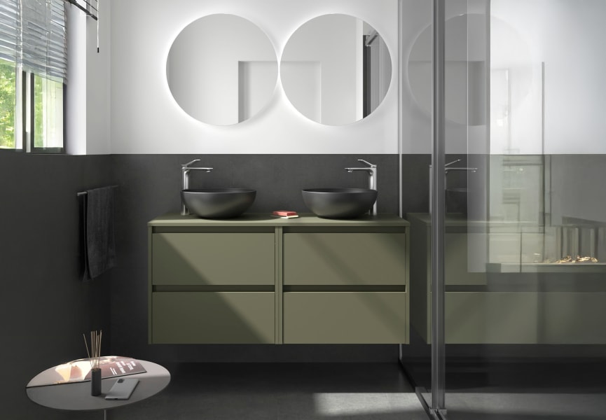 Mueble de baño con encimera de madera Noja Salgar principal 5