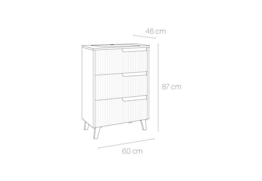 Conjunto mueble de baño Zenia Bruntec croquis 4
