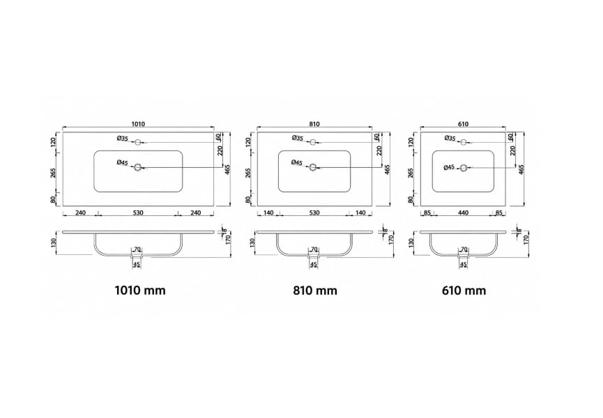 Conjunto mueble de baño Zenia Bruntec croquis 6