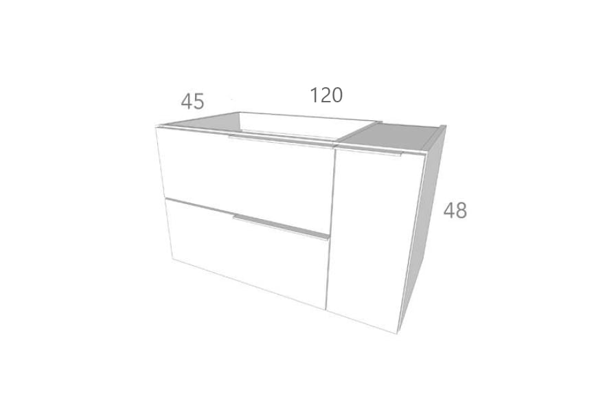 Conjunto mueble de baño Coban Bruntec croquis 6