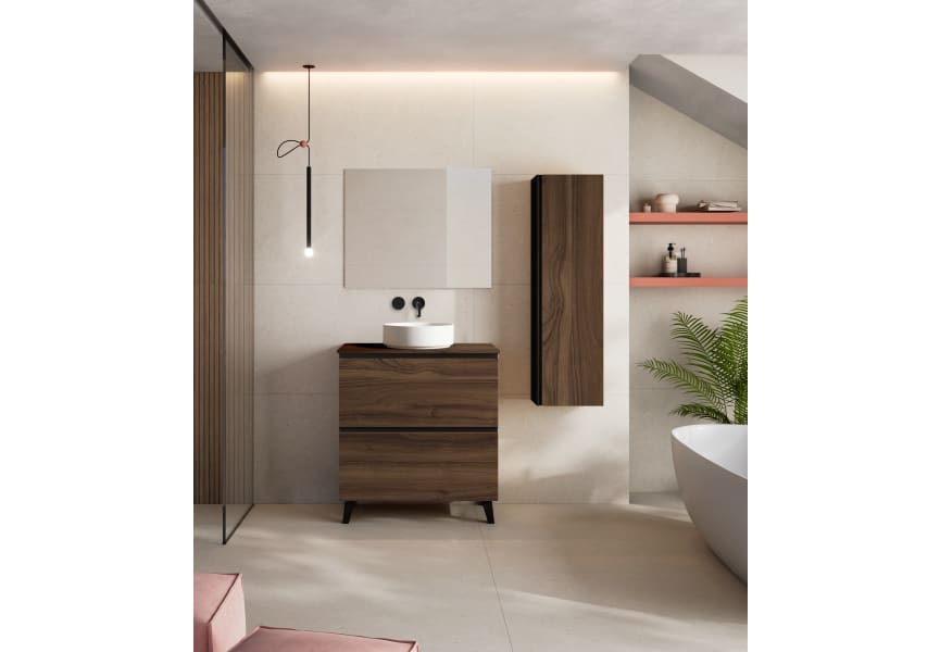 Mueble de baño con encimera de MDF Hidrófuga de madera Granada Visobath principal 0