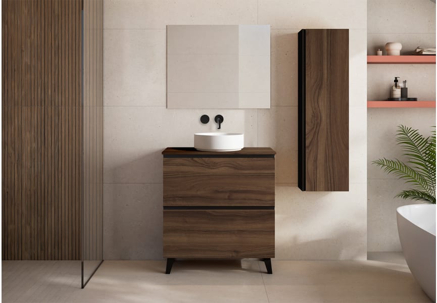 Mueble de baño con encimera de MDF Hidrófuga de madera Granada Visobath principal 0