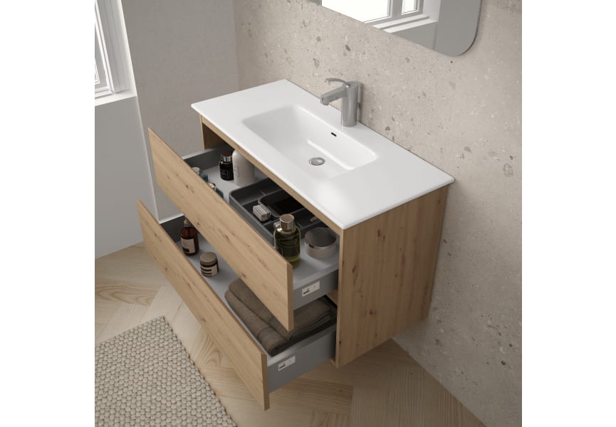 Mueble de baño color madera Vilma Bruntec detalle 5