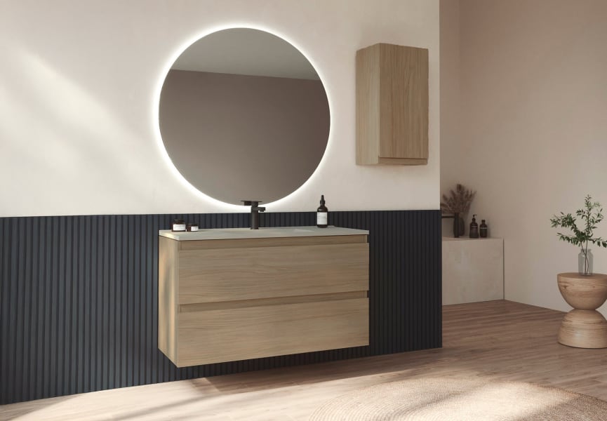 Mueble de baño color madera Vilma Bruntec principal 2