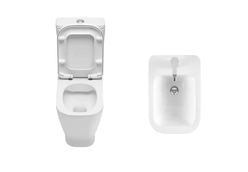 Pack inodoro + bidé compacto Look de Unisan Sanidusa detalle 1