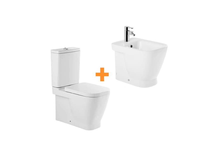 Pack inodoro + bidé compacto Look de Unisan Sanidusa principal 0