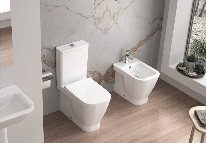 Pack inodoro + bidé compacto Look de Unisan Sanidusa ambiente 6