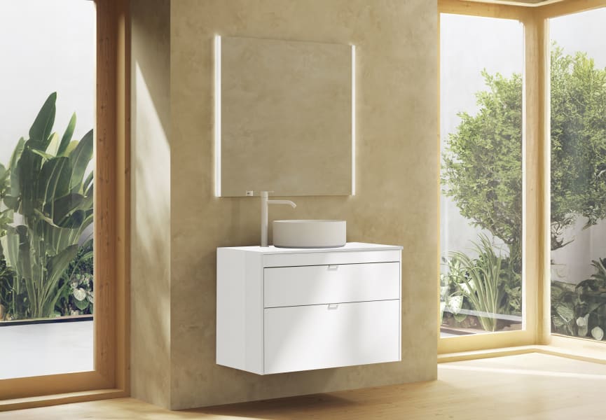 Mueble de baño con encimera de madera Logika Royo principal 2