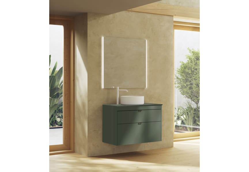 Mueble de baño con encimera de madera Logika Royo principal 3