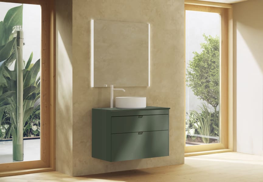 Mueble de baño con encimera de madera Logika Royo principal 3