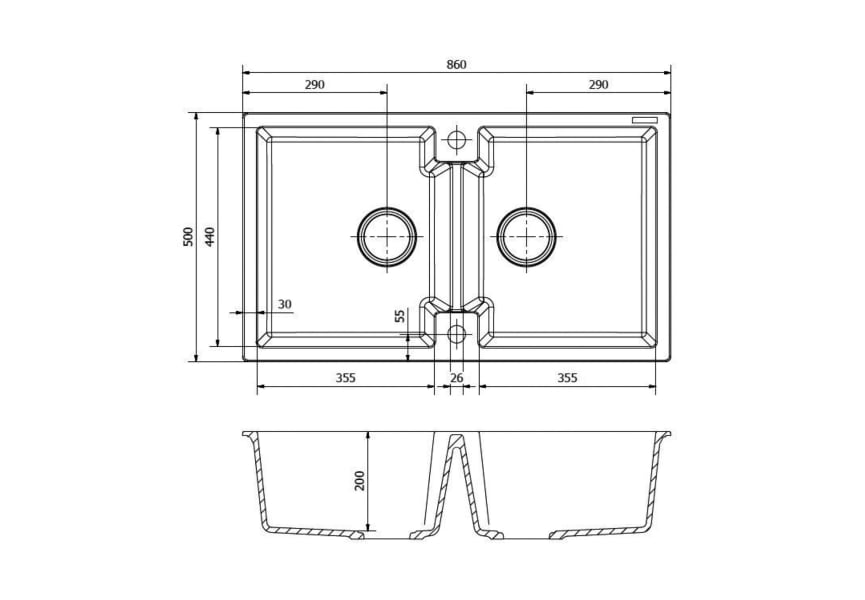 Fregadero de cocina Amsterdam 20 de Solfless croquis 4