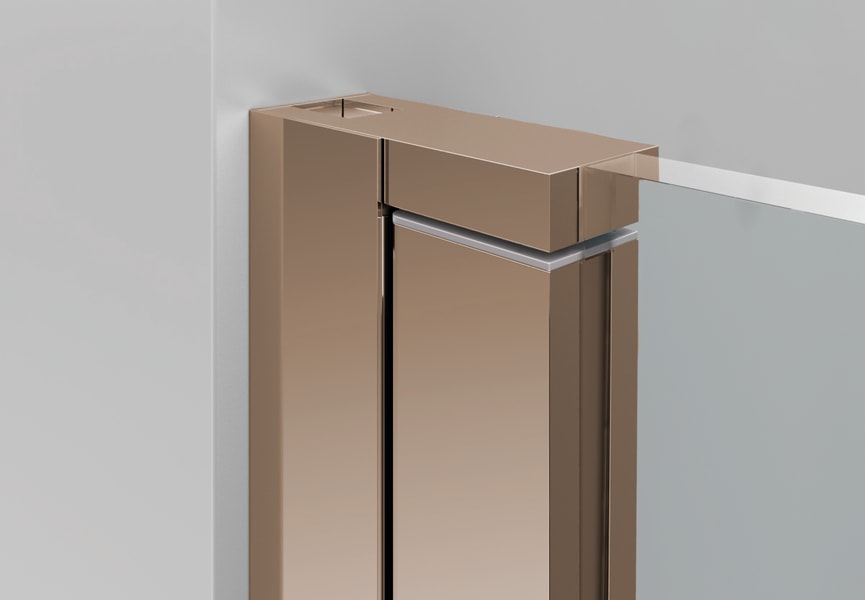 Mampara de ducha en Acero Inox Ara Bruntec detalle 9