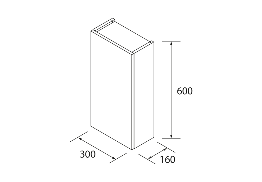 Columna de baño Infinity Salgar croquis 10