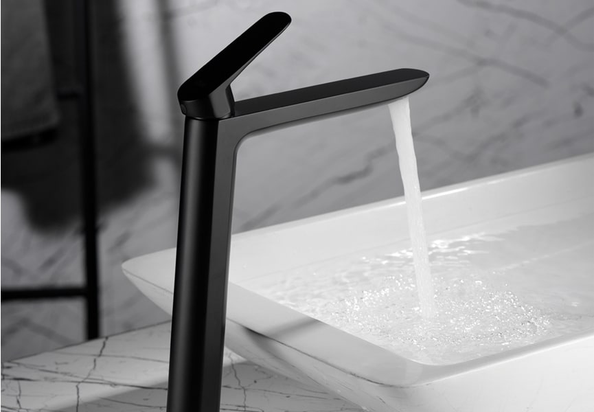 Pack Grifo de lavabo caño alto Bélgica Imex + Válvula click-clack ambiente 3