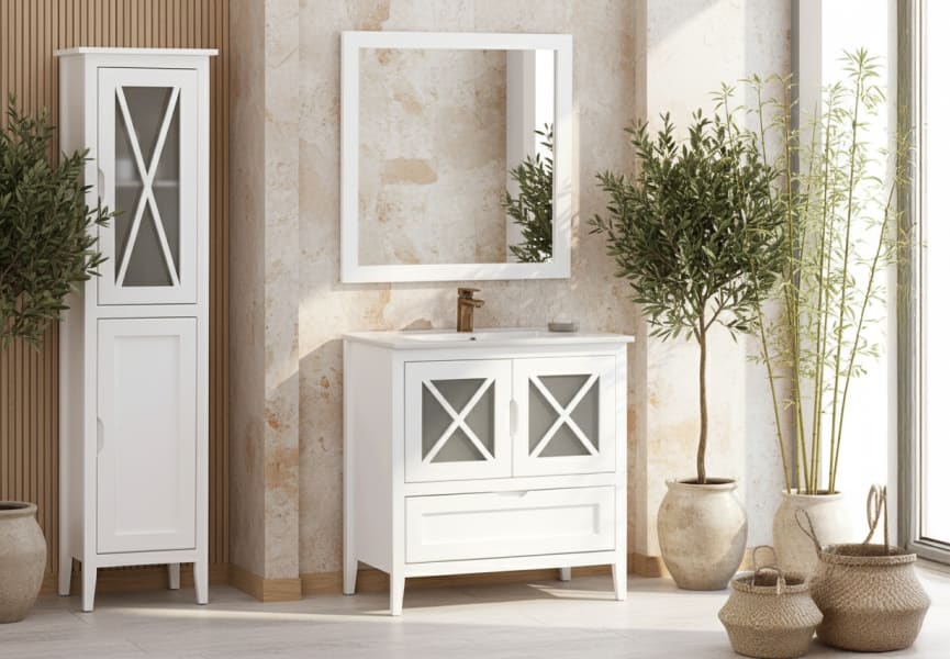 Conjunto mueble de baño Kai Bruntec principal 2