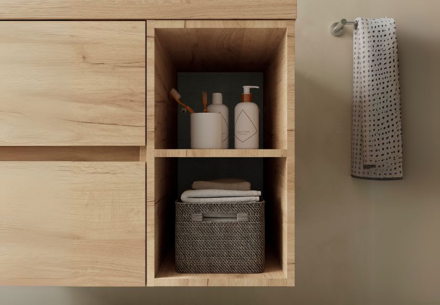 Conjunto mueble de baño Bequia Salgar detalle 6