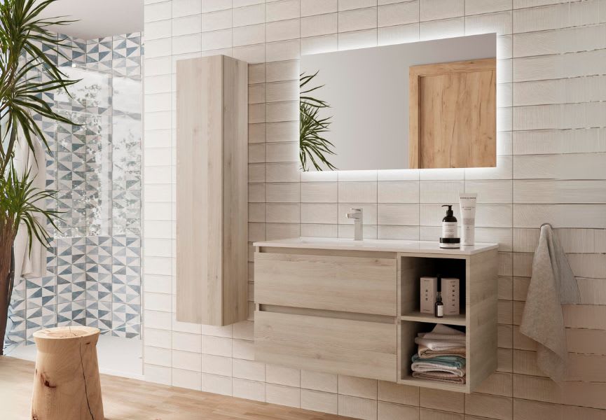 Conjunto mueble de baño Bequia Salgar ambiente 12