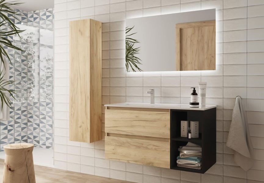 Conjunto mueble de baño Bequia Salgar ambiente 11