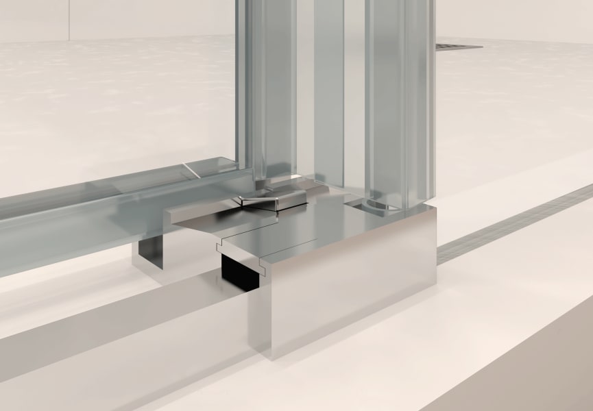 Mampara de ducha Elite Bruntec detalle 2