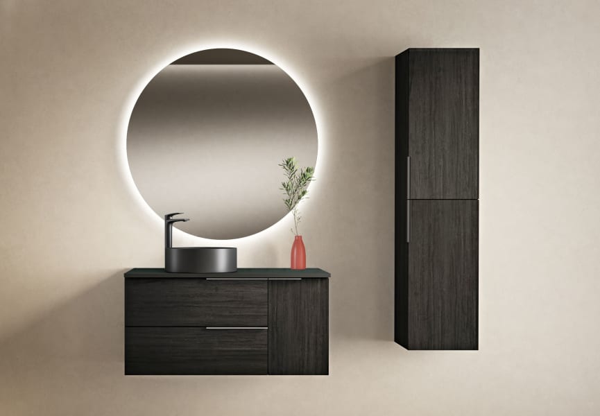 Mueble de baño con encimera de madera Coban Bruntec principal 2