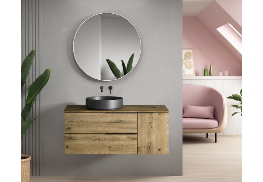 Mueble de baño con encimera de madera Coban Bruntec Principal 0