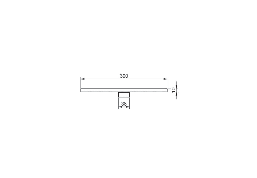 Aplique de luz led Arya Visobath croquis 1