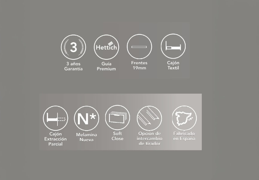 Conjunto mueble de baño Zahara Bruntec opción 5