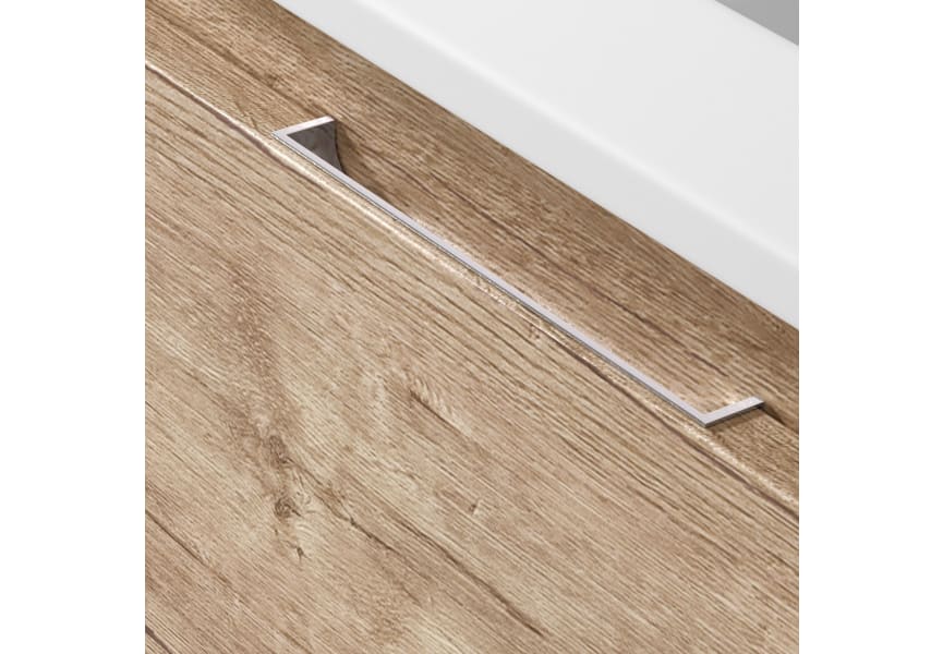 Mueble de baño con encimera Piedra Compactada blanca Artemisa de Bruntec detalle 8
