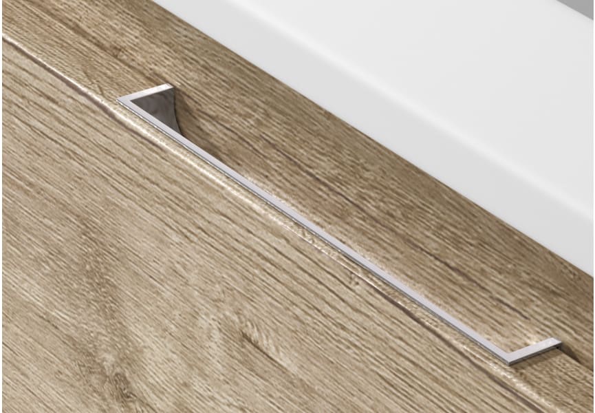 Mueble de baño con encimera Piedra Compactada blanca Artemisa de Bruntec detalle 12