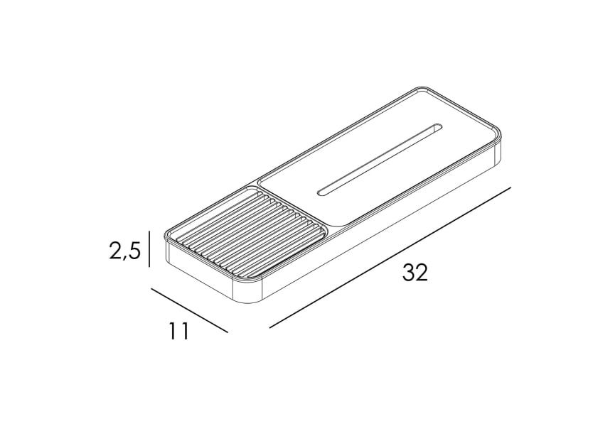 Estante para ducha Eco 6500 Manillons Torrent croquis 7