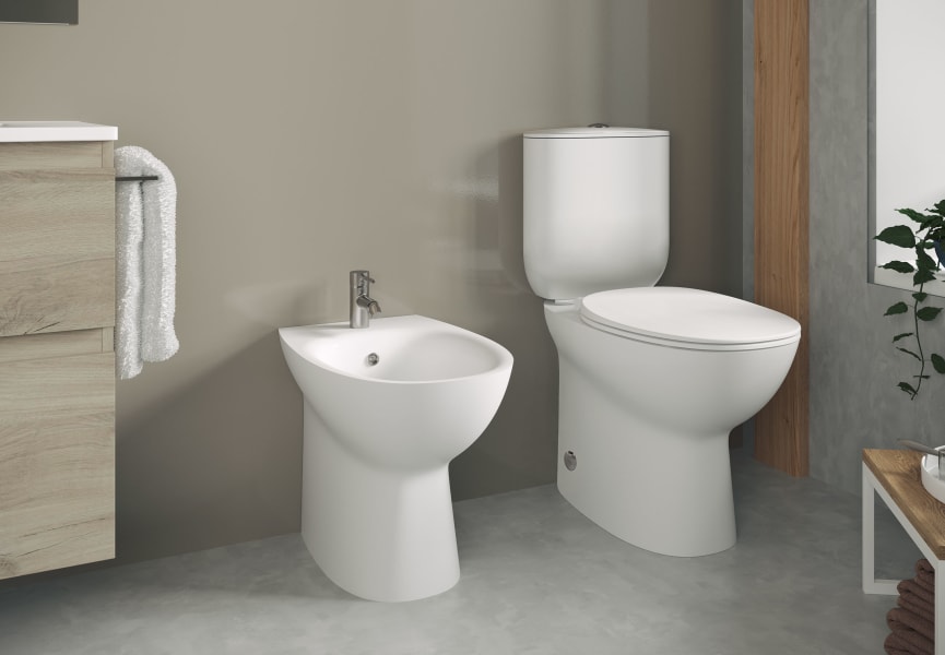 Duchas Higienicas para WC, Grifo Bidet para WC con 1 En 2 Fuera