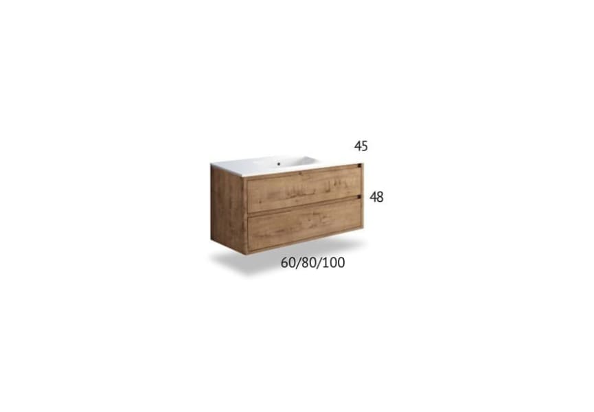 Conjunto mueble de baño Boston Bruntec croquis 9