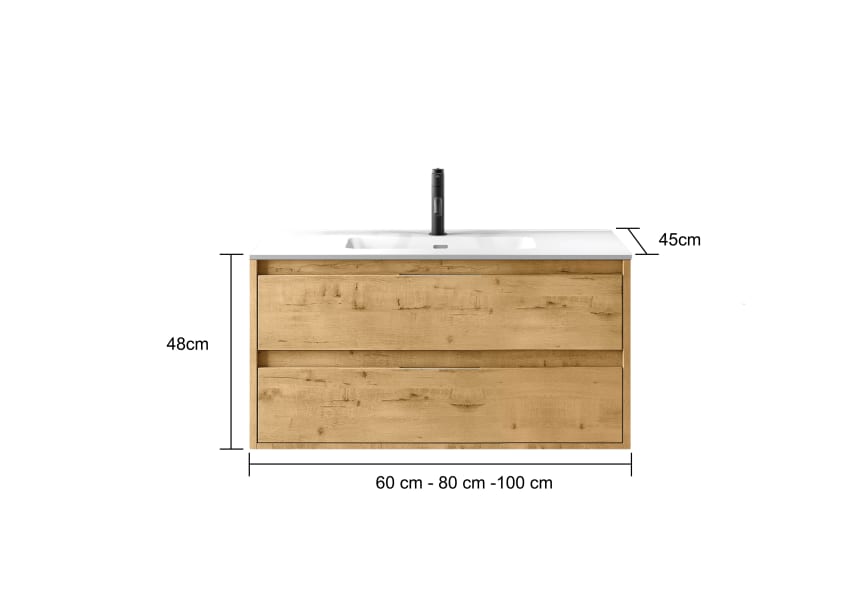 Conjunto mueble de baño Boston Bruntec croquis 10
