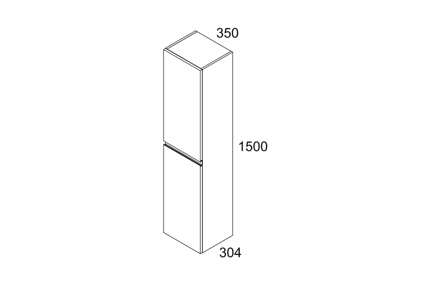 Columna de baño Valkiria Bruntec croquis 2