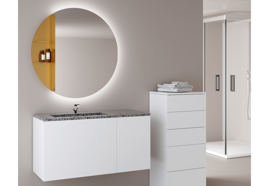Espejo de baño con luz LED Nilo Bruntec ambiente 3