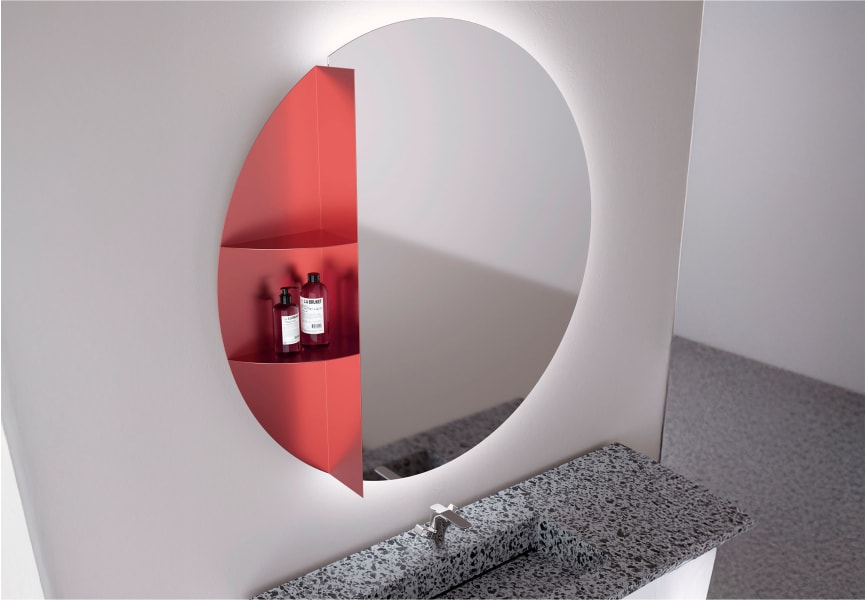 Espejo de baño con luz LED Nilo de Bruntec ambiente 1