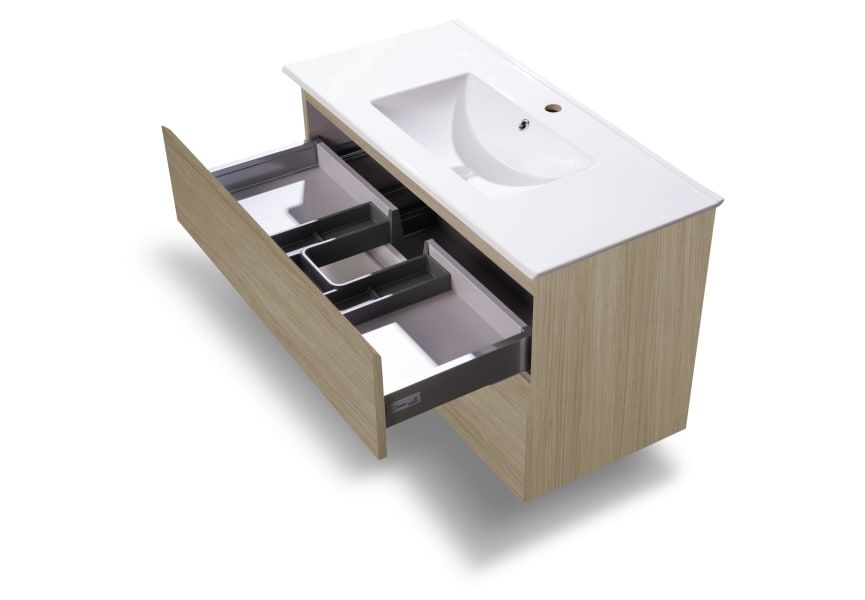 Mueble de baño fondo reducido 37.8 cm Aqua Campoaras detalle 28