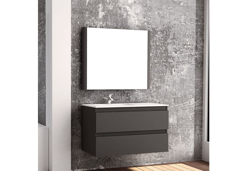 Mueble de baño fondo reducido 37.8 cm Aqua Campoaras Principal 0